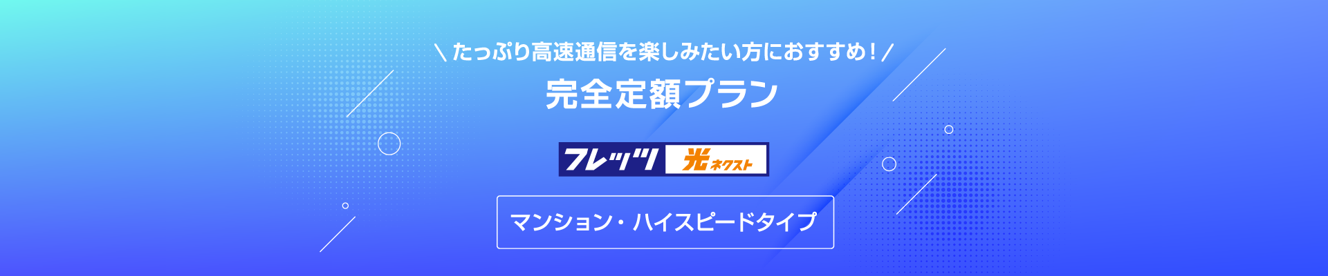 マンションタイプ 完全定額プラン